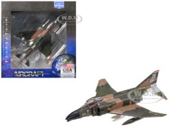 McDonnell Douglas F-4 Phantom Aircraft "Brain Damage, 67th TFS, Korat RTAB, Thailand, Rolling Thunder" (1972) United States Air Force "Collector Series" 1/144 Diecast Model By Air Force 1