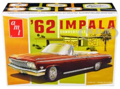 Skill 2 Model Kit 1962 Chevrolet Impala Convertible 1/25 Scale Model By AMT