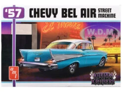 Skill 2 Model Kit 1957 Chevrolet Bel Air Street Machine "Kustom Kruisers" 1/25 Scale Model By AMT