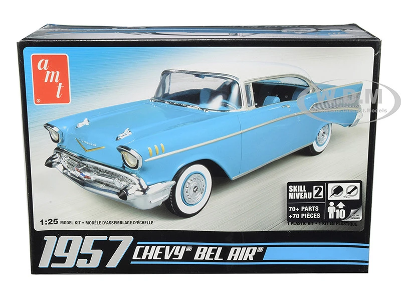 Skill 2 Model Kit 1957 Chevrolet Bel Air 1/25 Scale Model By AMT