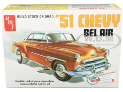 Skill 2 Model Kit 1951 Chevrolet Bel Air 2-in-1 Kit "Retro Deluxe Edition" 1/25 Scale Model By AMT