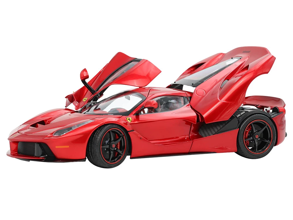 Ferrari LaFerrari Rosso Fuoco Red Metallic "One Off Special For Lewis Hamilton" With Display Case Limited Edition To 199 Pieces Worldwide 1/18 Model Car By BBR - Image 2
