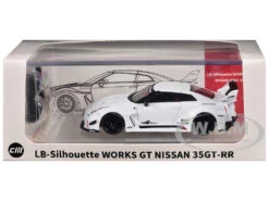 Nissan 35GT-RR "LB-Silhouette Works GT" RHD (Right Hand Drive) White With Extra Wheels 1/64 Diecast Model Car By CM Model