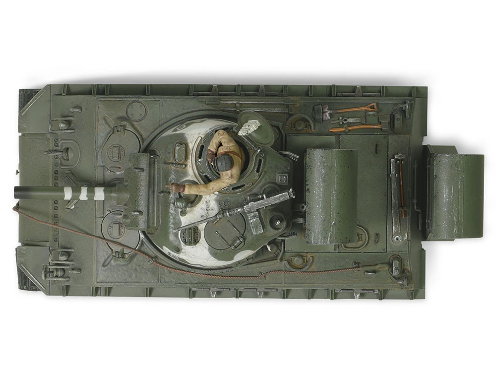 Sherman M4 (105) Howitzer Medium Tank "US Army, 711th Tank Battalion, Okinawa" (1945) "Engine Plus" Series 1/32 Diecast Model By Metal Proud - Image 16