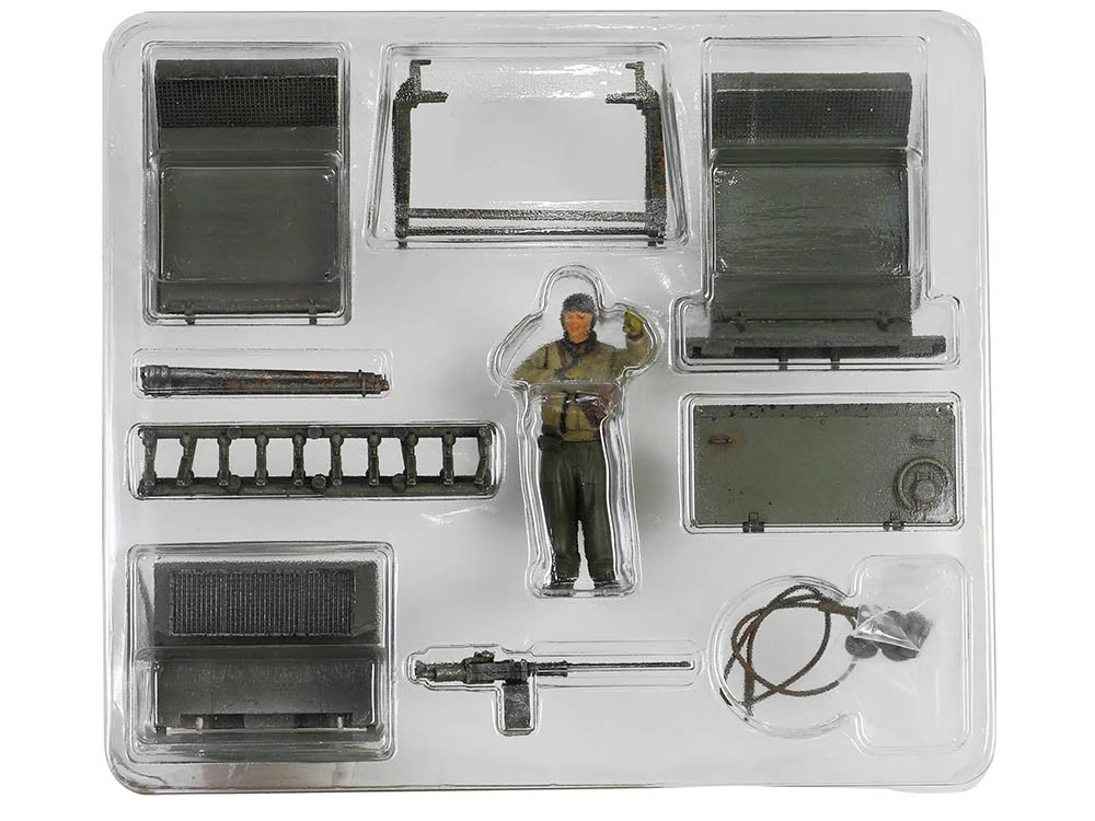 Sherman M4 (105) Howitzer Medium Tank "US Army, 711th Tank Battalion, Okinawa" (1945) "Engine Plus" Series 1/32 Diecast Model By Metal Proud - Image 17