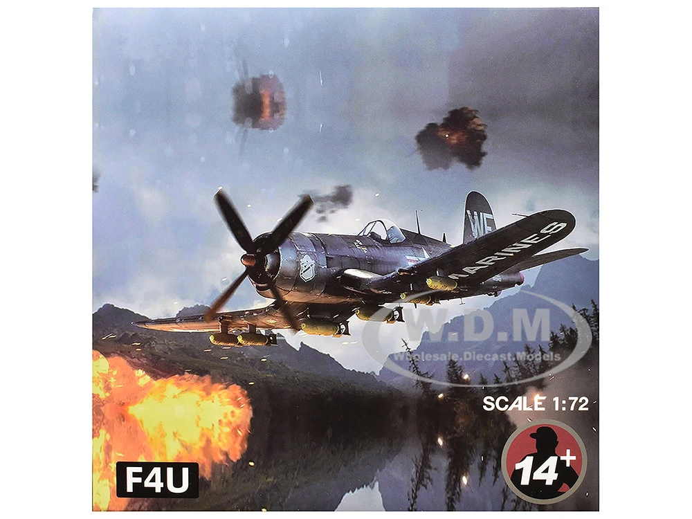 Other Vought F4U-1D Corsair Fighter Aircraft "VF-17 Jolly Rogers, 16-Victory Ace Lt. (jg) Ira Kepford" (1944) United States Navy 1/72 Diecast Model Airplane - Image 6