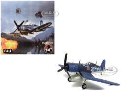 Other Vought F4U-1D Corsair Fighter Aircraft "VF-17 Jolly Rogers, 16-Victory Ace Lt. (jg) Ira Kepford" (1944) United States Navy 1/72 Diecast Model Airplane