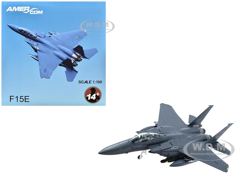 Other McDonnell Douglas F-15E Strike Eagle Aircraft "492nd Fighter Squadron, 48th Fighter Wing, RAF Lakenheath, England" (2020) United States Air Force Europe 1/100 Diecast Model Airplane