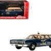 1970 Ford Country Squire Wagon Police Car "Nassau County Police Department" Blue And Tan Limited Edition To 200 Pieces Worldwide 1/43 Model Car By Goldvarg Collection
