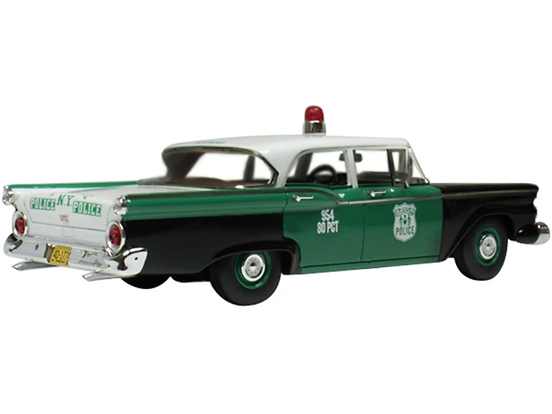 1959 Ford Fairlane Green With White TopNew York Police Department Tactical Patrol Force Limited Edition 1/43 Model Car By Goldvarg Collection - Image 2