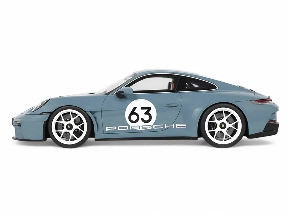 2024 Porsche 911 S/T #63 Shore Blue Metallic 1/18 Model Car By GT Spirit - Image 4