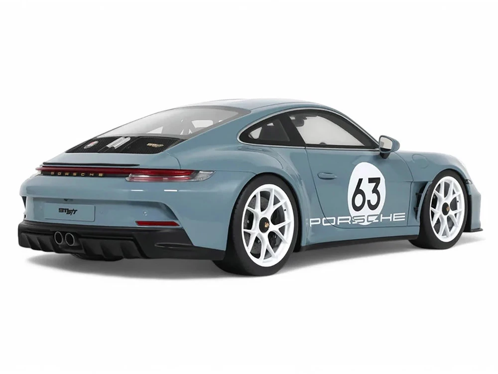 2024 Porsche 911 S/T #63 Shore Blue Metallic 1/18 Model Car By GT Spirit - Image 5