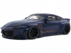 2023 Nissan 400Z By Pandem RHD (Right Hand Drive) Midnight Blue 1/18 Model Car By GT Spirit