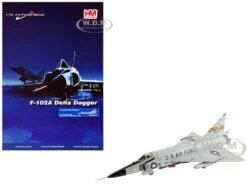 Convair F-102A Delta Dagger Interceptor Aircraft "199th Fighter Interceptor Squadron (FIS), Hawaii Air National Guard" (1960s) United States Air Force "Air Power Series" 1/72 Diecast Model By Hobby Master