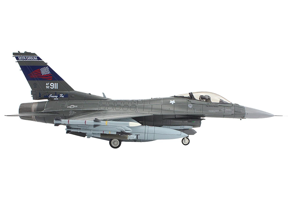 Lockheed F-16C Fighting Falcon Fighter Aircraft "157th Fighter Squadron, South Carolina National Guard" (2020) United States Air Force "Air Power Series" 1/72 Diecast Model By Hobby Master - Image 2