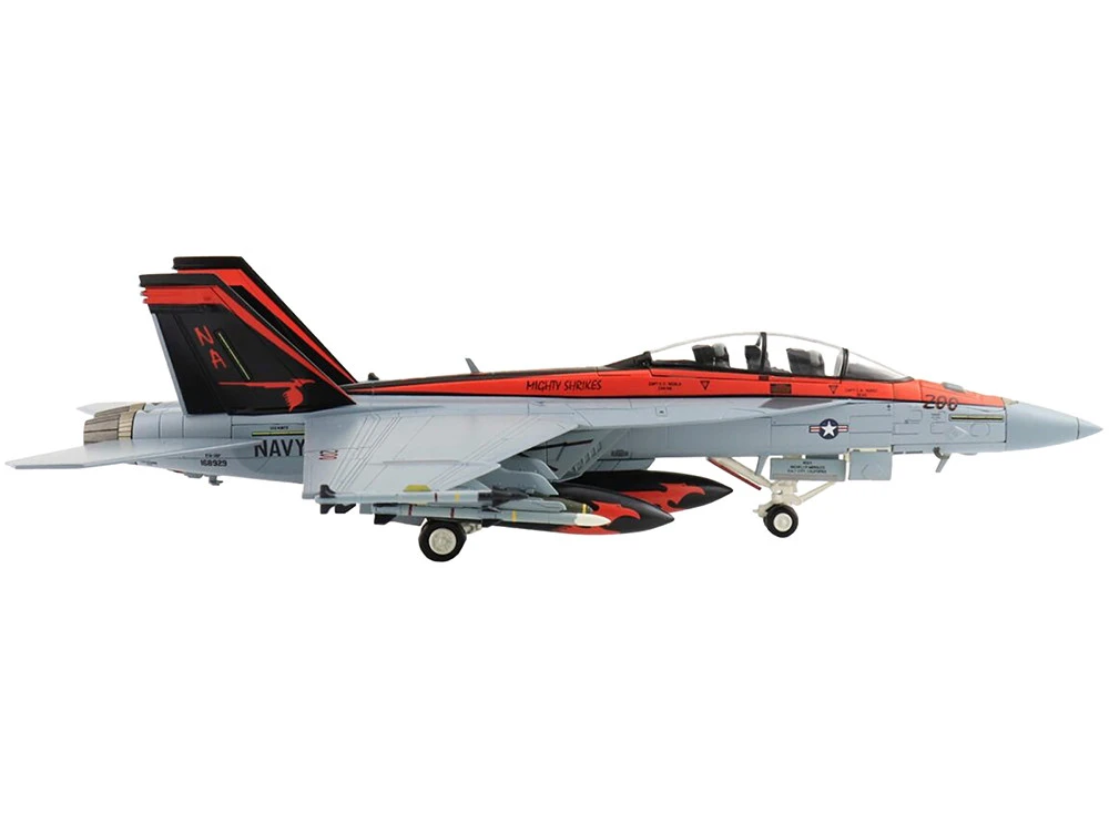 Boeing F/A-18F Super Hornet Fighter Aircraft "VFA-94 'Mighty Strikes', USS Nimitz" (2021) United States Navy "Air Power Series" 1/72 Diecast Model By Hobby Master - Image 2