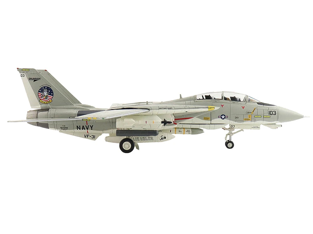 Grumman F-14D Tomcat Fighter Aircraft "Tomcat Sunset, VF-31" (2006) United States Navy "Air Power Series" 1/72 Diecast Model By Hobby Master - Image 2