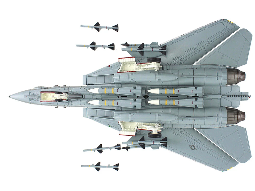 Grumman F-14A Tomcat Fighter Aircraft "Fist Of The Fleet" United States Navy "Air Power Series" 1/72 Diecast Model By Hobby Master - Image 4