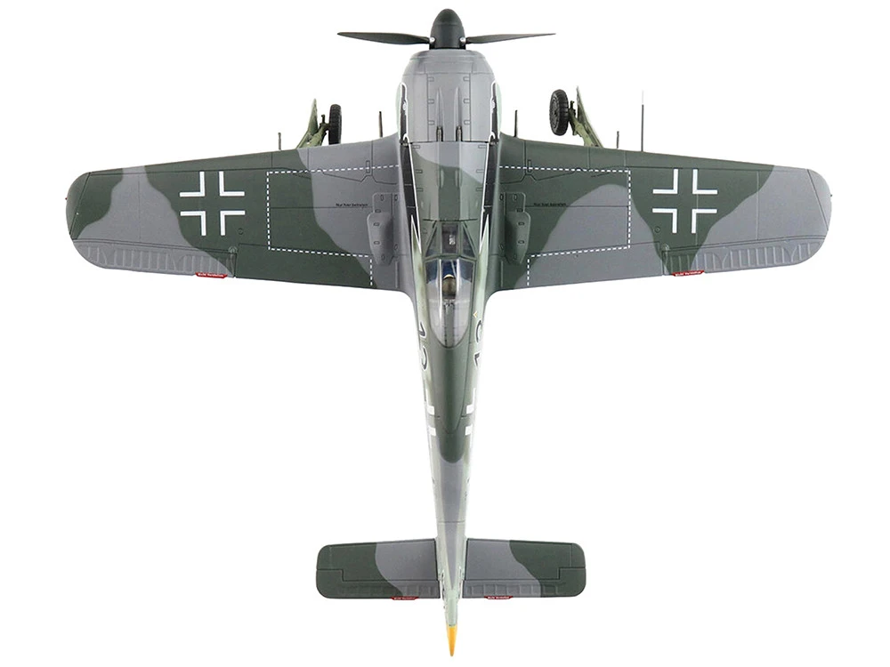 Focke-Wulf Fw 190A-3 Fighter Aircraft "8. Staffel, Jagdgeschwader 2 (8/JG.2), World War II" German Luftwaffe "Air Power Series" 1/48 Diecast Model By Hobby Master - Image 4