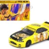 Nissan Skyline GT-R (R33) RHD (Right Hand Drive) Yellow With Black Hood "Bruce Lee Legacy 50 Year Anniversary" 1/64 Diecast Model Car By Inno Models
