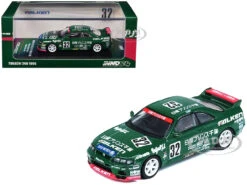 Nissan Skyline GT-R (R33) RHD (Right Hand Drive) #32 "Prince Chiba Falken" N1 Super Endurance Series "Tokachi 24 Hours" (1996) 1/64 Diecast Model Car By Inno Models