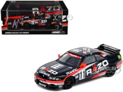 Nissan Skyline GT-R (R33) RHD (Right Hand Drive) #11 "Razo Trampio" N1 Super Endurance Series "Sedan Highland" (1995) 1/64 Diecast Model Car By Inno Models