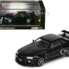 Nissan Skyline GT-R (R34) V-SPEC II RHD (Right Hand Drive) Black 1/64 Diecast Model Car By Inno Models