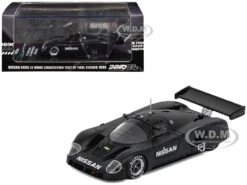 Nissan R89C Matt Black "Le Mans Shakedown Test At Paul Ricard 1988" 1/64 Diecast Model Car By Inno Models