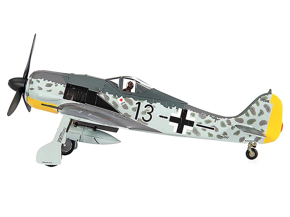 Focke-Wulf Fw 190A-8 Fighter Aircraft "JG 26 Schlageter, France" (1945) German Luftwaffe 1/72 Diecast Model By JC Wings - Image 2