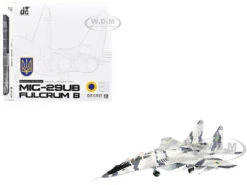 Mikoyan MiG-29UB Fulcrum-B Fighter Aircraft "Vasylkiv Air Base, Ukraine" (2021) Ukrainian Air Force 1/72 Diecast Model By JC Wings