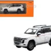 Toyota Land Cruiser 300 White With Graphics 1/64 Diecast Model Car By GCD