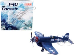 Vought F4U-4 Corsair Fighter Plane Marine Fighter Squadron 323 (VMF-323) "Death Rattlers" USS Sicily (CVE-118) (1951) 1/72 Diecast Model Airplane By Legion