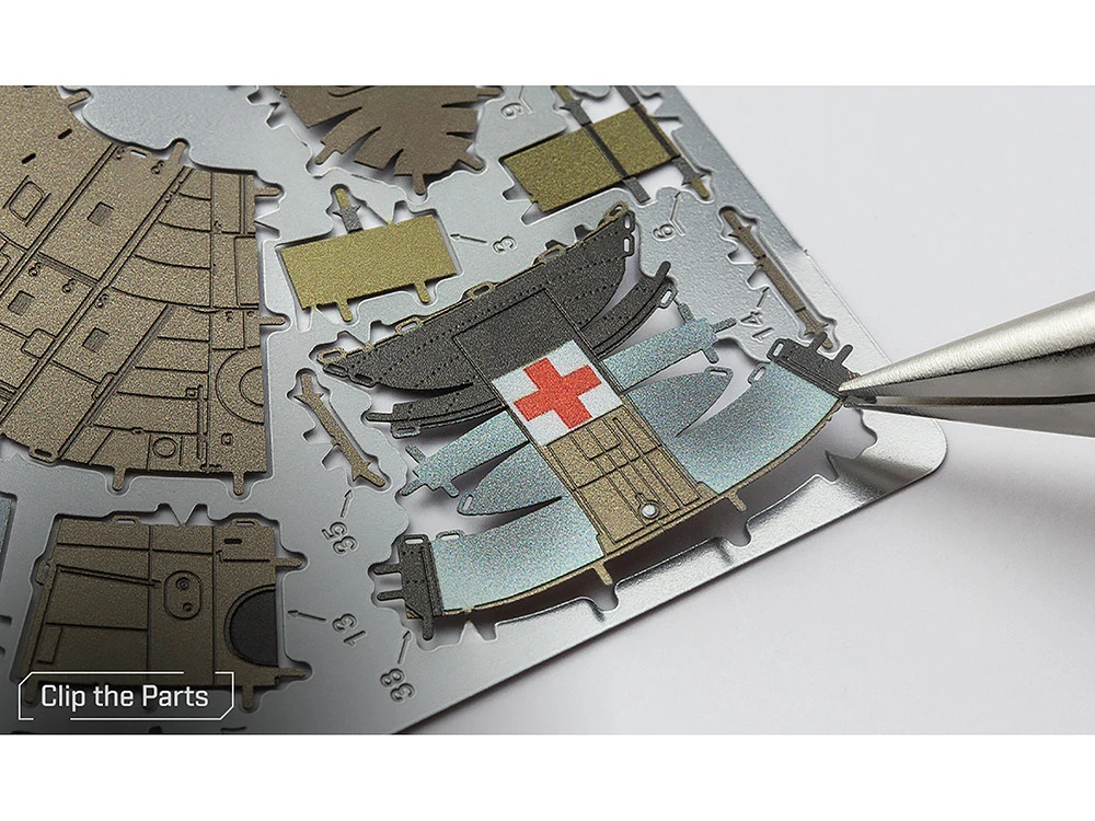 Model Kit Bell UH-1 Iroquois Helicopter "Huey" United States Army (Moderate Difficulty) Steel Model By Metal Earth - Image 6