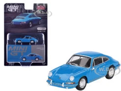 1963 Porsche 901 Blue "Quickblau" Limited Edition To 3600 Pieces Worldwide 1/64 Diecast Model Car By Mini GT