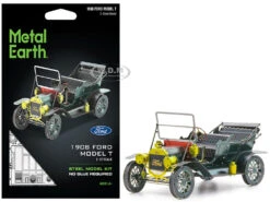 Model Kit 1908 Ford Model T Dark Green (Moderate Difficulty) Steel Model By Metal Earth