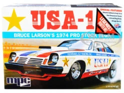 Skill 2 Model Kit 1974 Chevrolet Vega Pro Stock Bruce Larson "USA-1" "Legends Of The Quarter Mile" 1/25 Scale Model By MPC