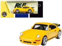 1987 RUF CTR Yellowbird Blossom Yellow 1/64 Diecast Model Car By Paragon Models