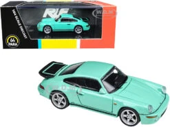 1987 RUF CTR Yellowbird Mint Green 1/64 Diecast Model Car By Paragon Models
