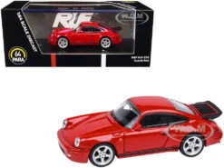 1987 RUF CTR Guards Red 1/64 Diecast Model Car By Paragon Models