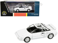 1985 Toyota MR2 MK1 Super White With Sunroof 1/64 Diecast Model Car By Paragon Models