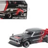 Skyline KPGC110 "Kenmeri" RHD (Right Hand Drive) "ADVAN" Black And Red 1/64 Diecast Model Car By Pop Race