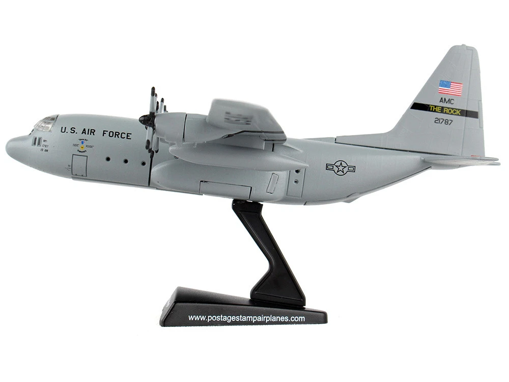 Lockheed C-130 Hercules Transport Aircraft "Spare 617" United States Air Force 1/200 Diecast Model Airplane By Postage Stamp - Image 2