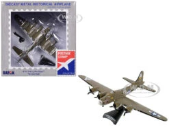 Boeing B-17 Flying Fortress Bomber Aircraft "Ye Olde Pub" United States Army Air Forces 1/155 Diecast Model Airplane By Postage Stamp