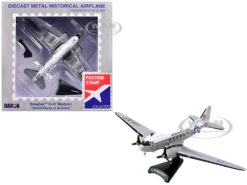 Douglas C-47 Skytrain Transport Aircraft "United States Of America" United States Air Force 1/144 Diecast Model Airplane By Postage Stamp