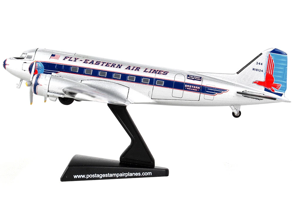 Douglas DC-3 Passenger Aircraft "Eastern Airlines" 1/144 Diecast Model Airplane By Postage Stamp - Image 2