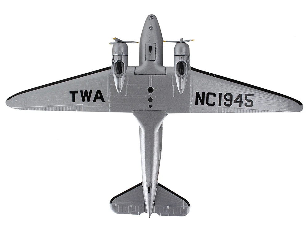 Douglas DC-3 Passenger Aircraft "Trans World Airlines - Victory Is In The Air" 1/144 Diecast Model Airplane By Postage Stamp - Image 5