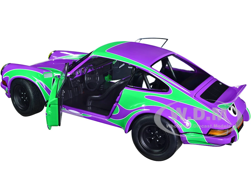 1973 Porsche 911 RSR #3 "Purple Hippy Tribute" "Competition" Series 1/18 Diecast Model Car By Solido - Image 2