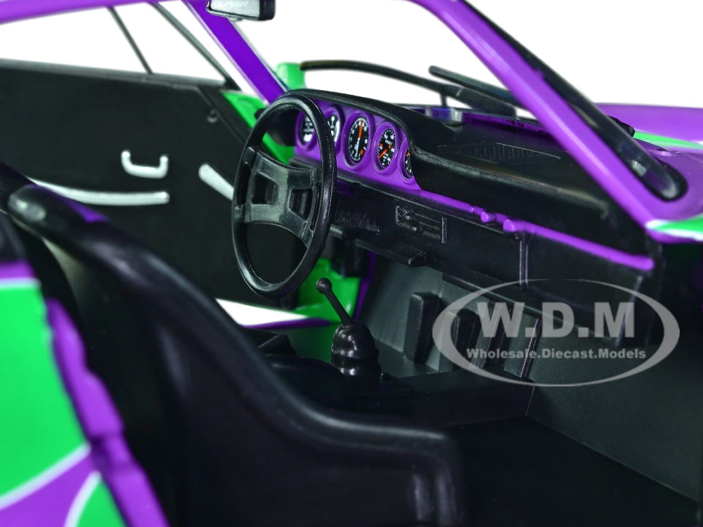 1973 Porsche 911 RSR #3 "Purple Hippy Tribute" "Competition" Series 1/18 Diecast Model Car By Solido - Image 4