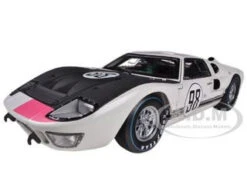 1966 Ford GT-40 MK 2 #98 White 1/18 Diecast Car Model By Shelby Collectibles