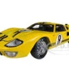 1966 Ford GT-40 MK II #8 Yellow With Black Stripes 1/18 Diecast Model Car By Shelby Collectibles